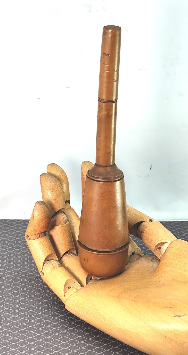 Surgical Trocar In Turned Boxwood Case, Circa 1800-photo-1