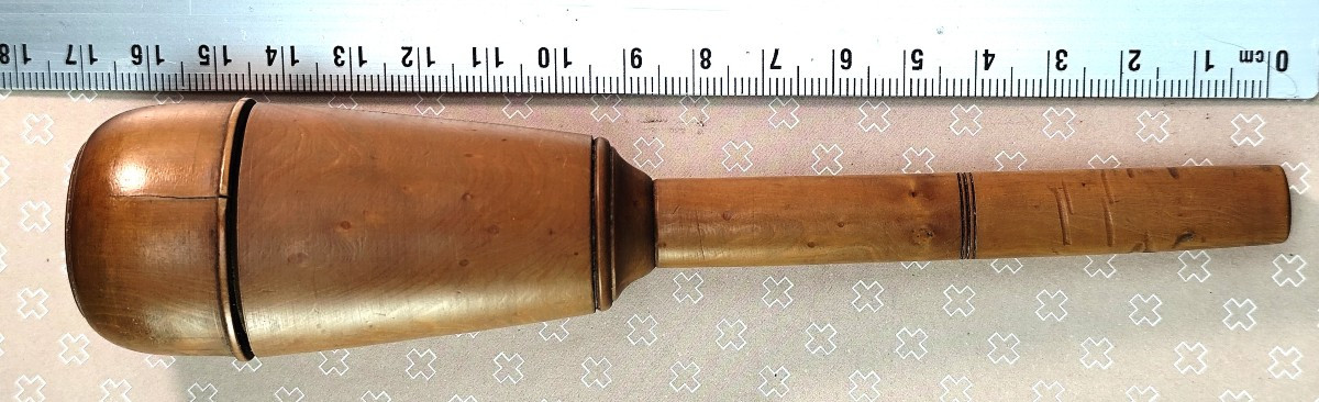 Surgical Trocar In Turned Boxwood Case, Circa 1800-photo-2