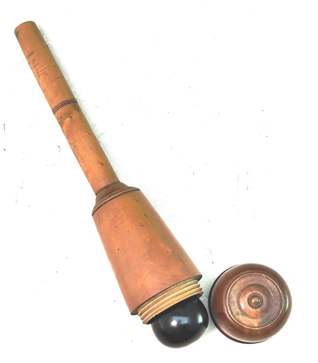 Surgical Trocar In Turned Boxwood Case, Circa 1800