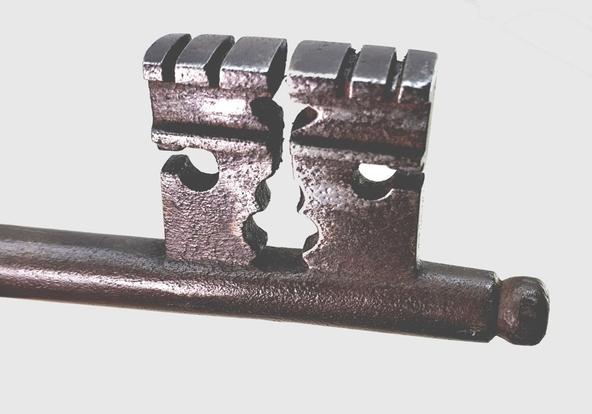 Clé Louis XIV géante, d’un Hôtel Particulier, 31cm , 750gr-photo-3