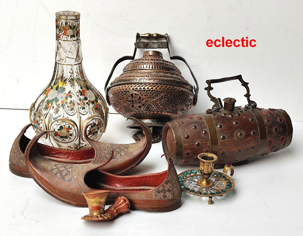 Pair Of Spurs, Fine Arab Damascened Ironwork, 19th Century-photo-3