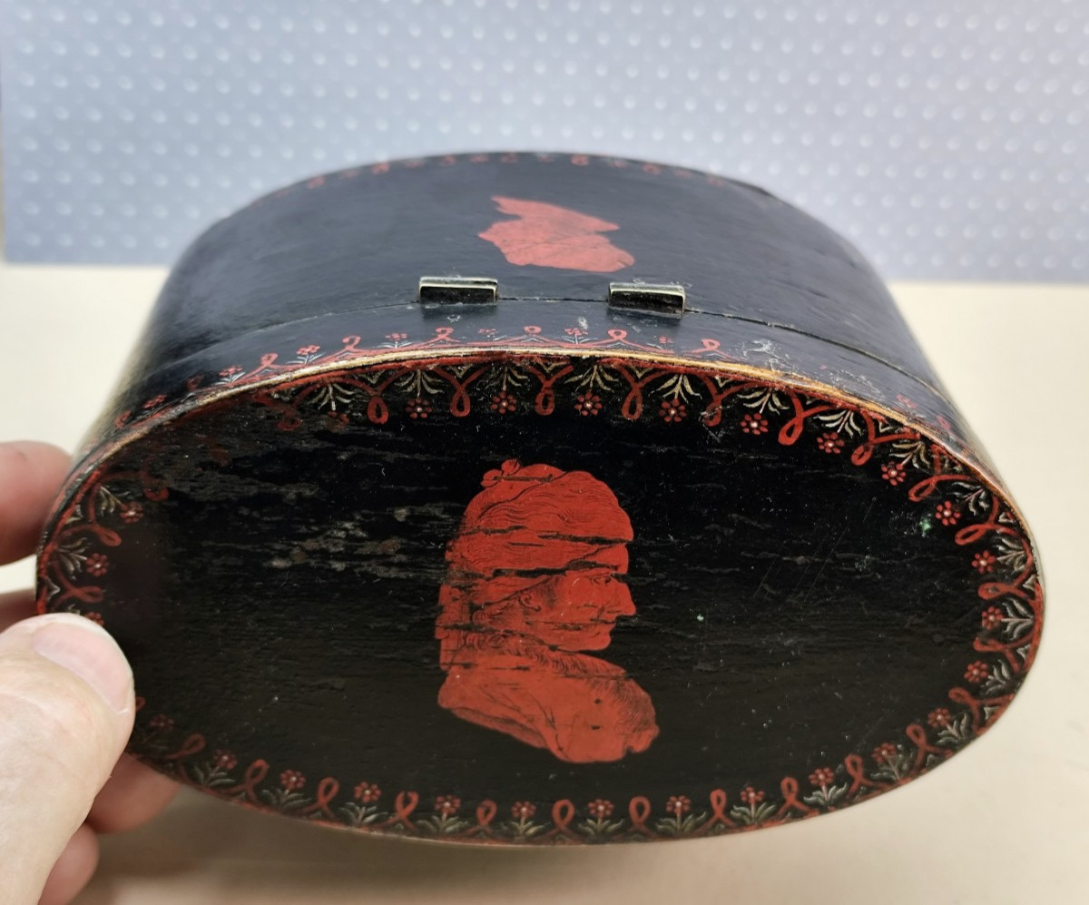  Etruscan Tea Caddy, belle boîte à thé Anglaise, fin du 18e siècle-photo-3