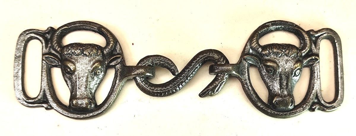  Collection: Small Deal Of Butchers Buckles, Bronze And Brass, 19th Century-photo-4