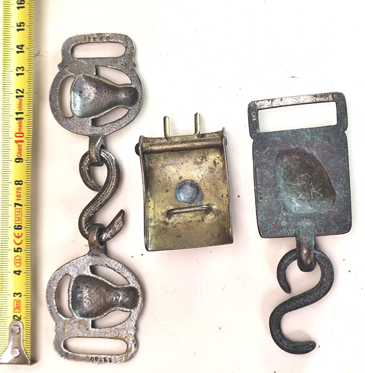  Collection: Small Deal Of Butchers Buckles, Bronze And Brass, 19th Century-photo-1