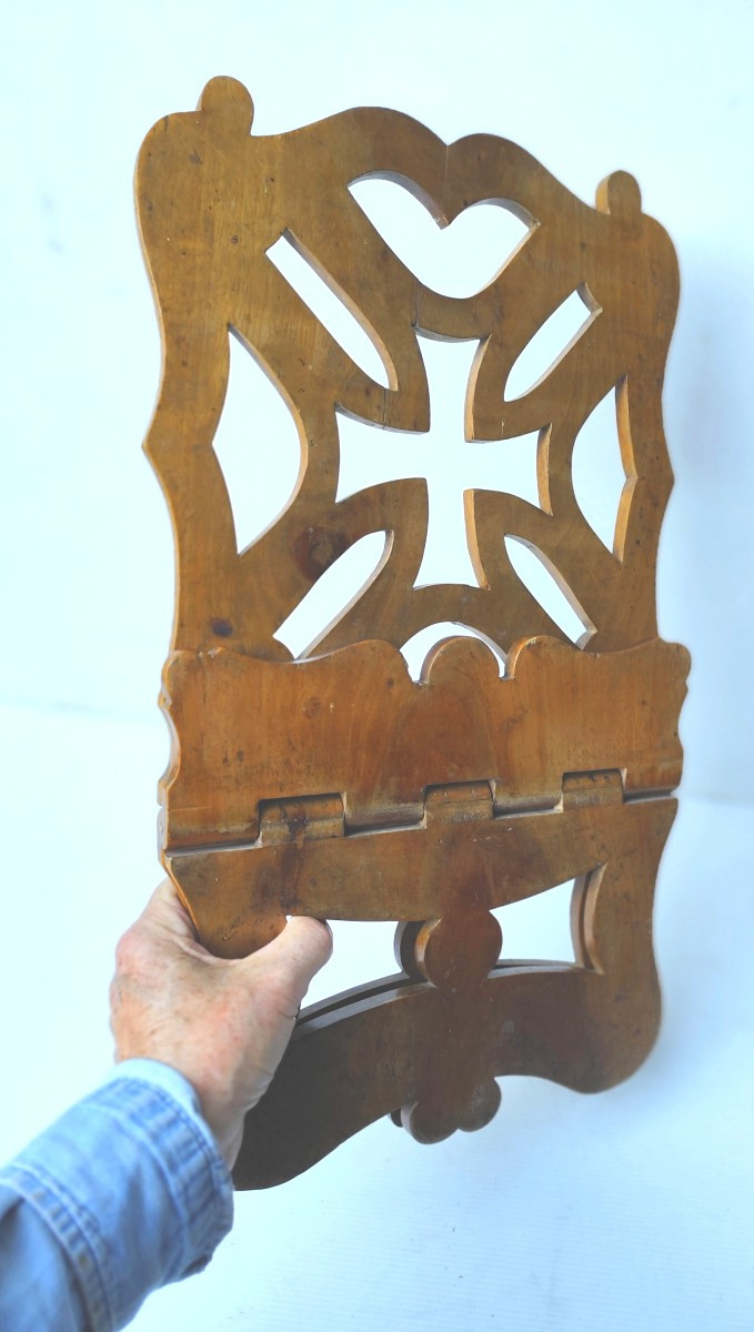  Bible Holder, With Templar Cross, l'Abbé Gallien, 19th Century,-photo-3