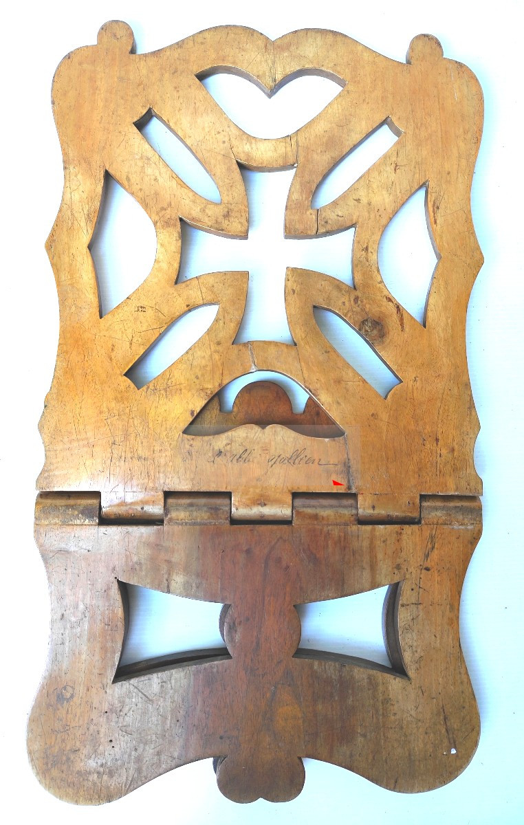  Bible Holder, With Templar Cross, l'Abbé Gallien, 19th Century,-photo-1