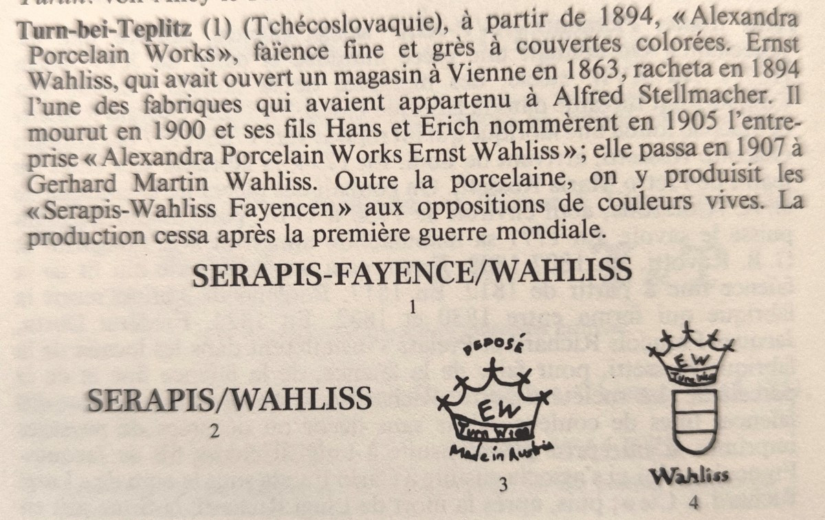 Art Nouveau Viennois : Buste céramique Irisée de Ernst Wahliss, époque 1900-photo-4