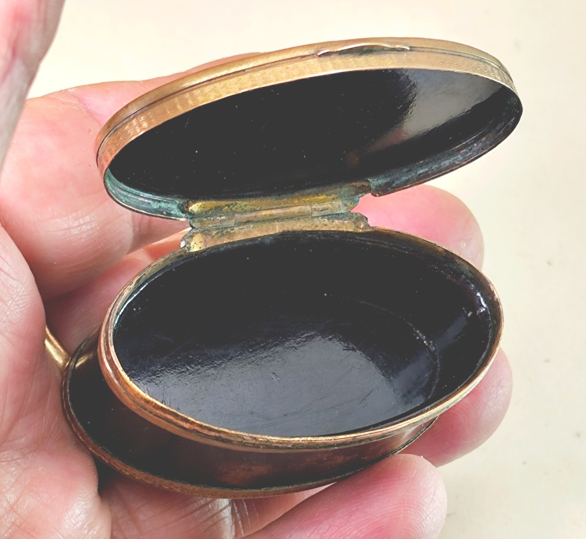 Minuscule : « Patch Box » Anglaise, fin du 18e siècle-photo-3