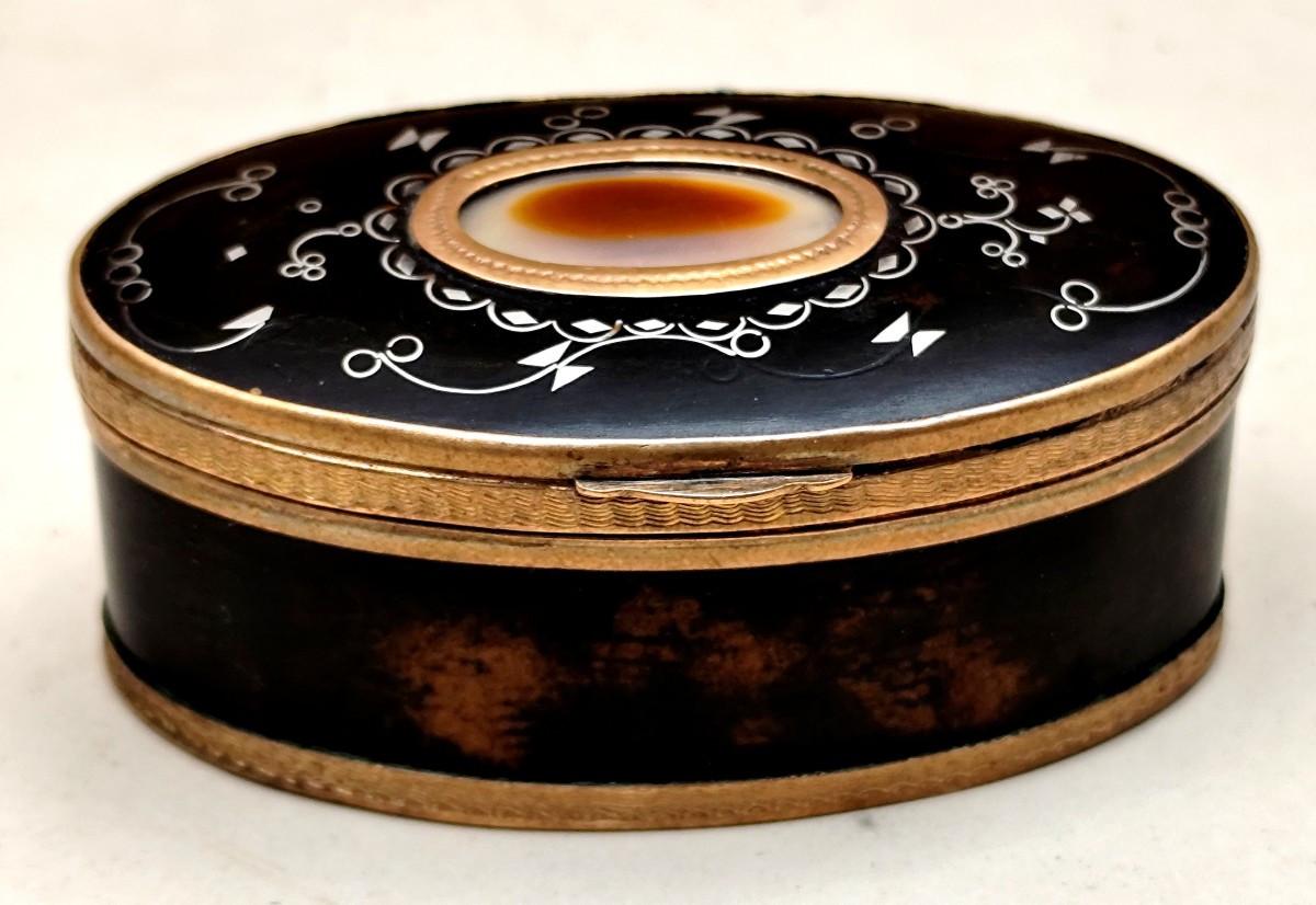 Minuscule : « Patch Box » Anglaise, fin du 18e siècle-photo-4