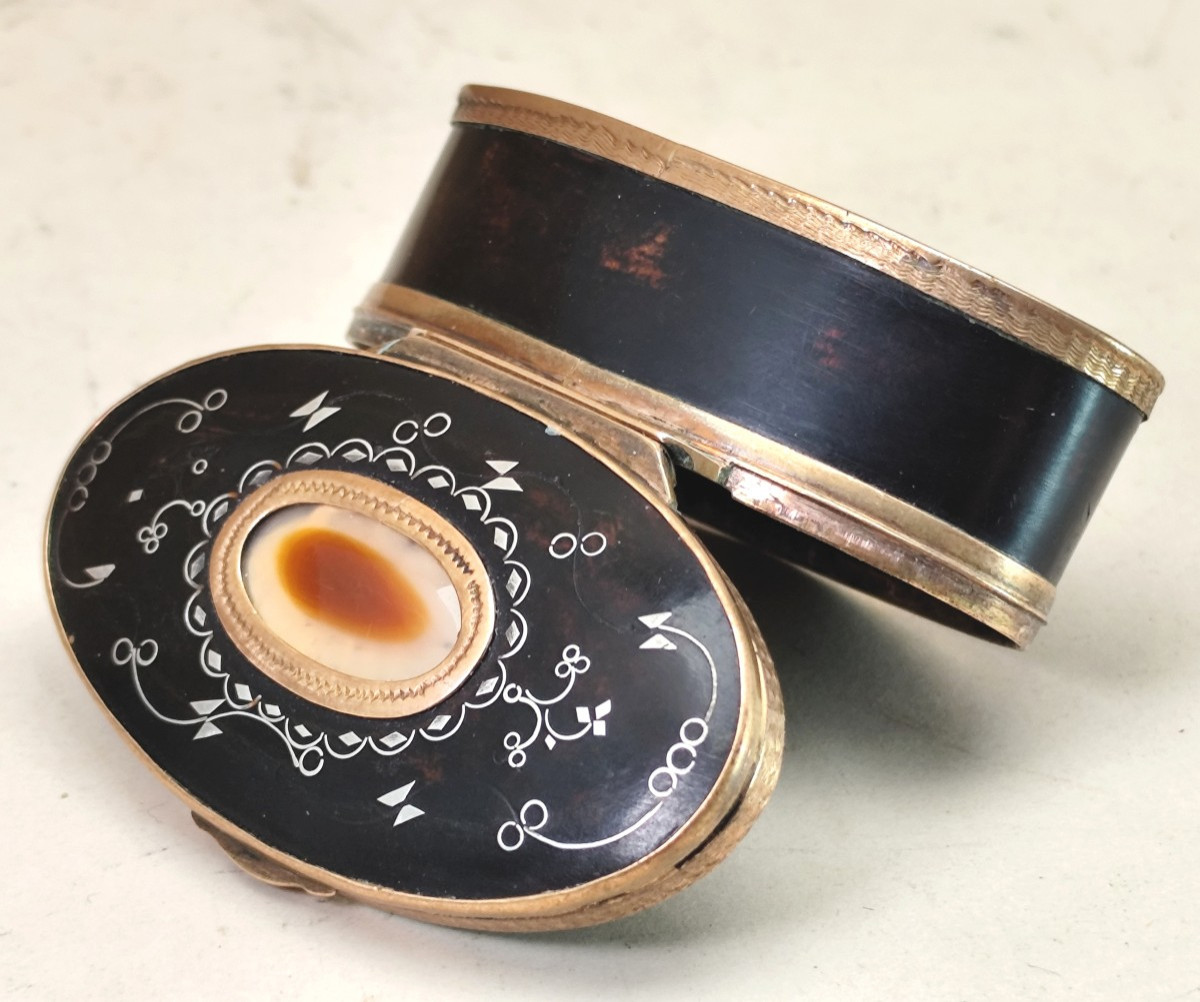 Minuscule : « Patch Box » Anglaise, fin du 18e siècle