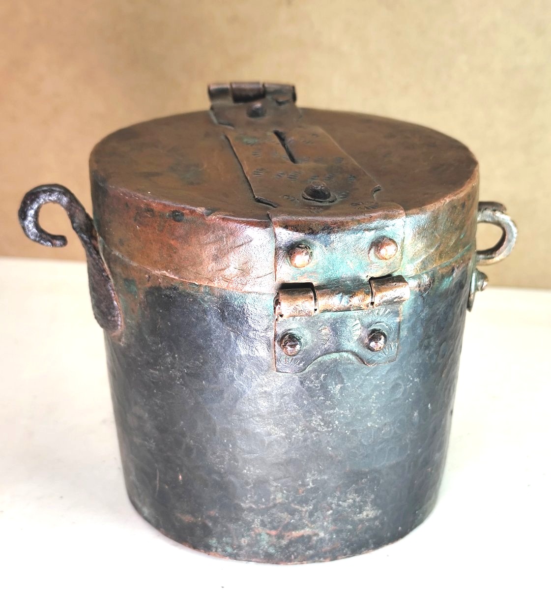 Charity, Hammered Copper: Offering Box, 18th Century-photo-4