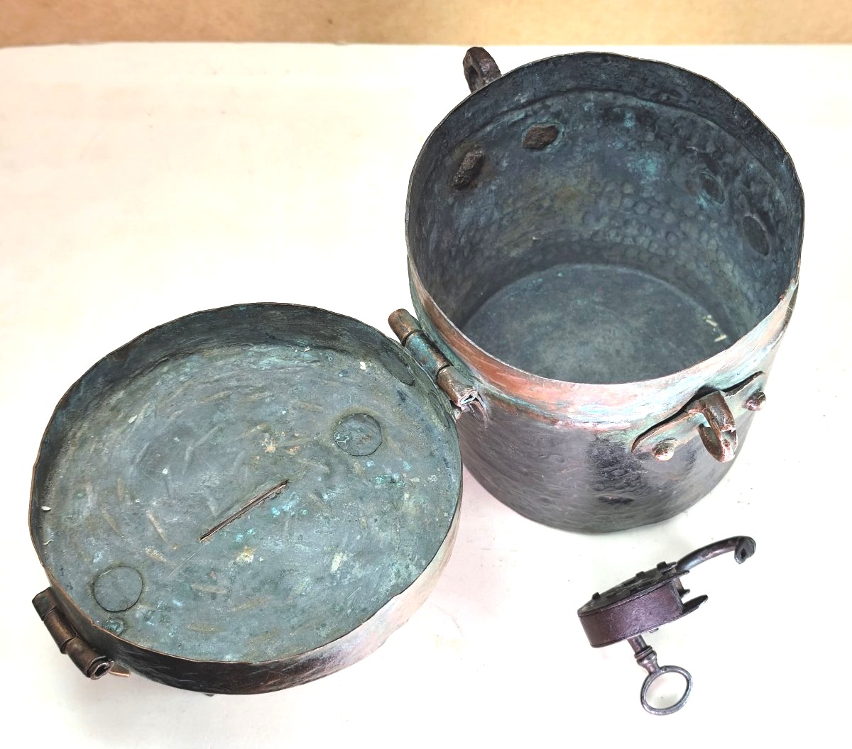 Charity, Hammered Copper: Offering Box, 18th Century-photo-3