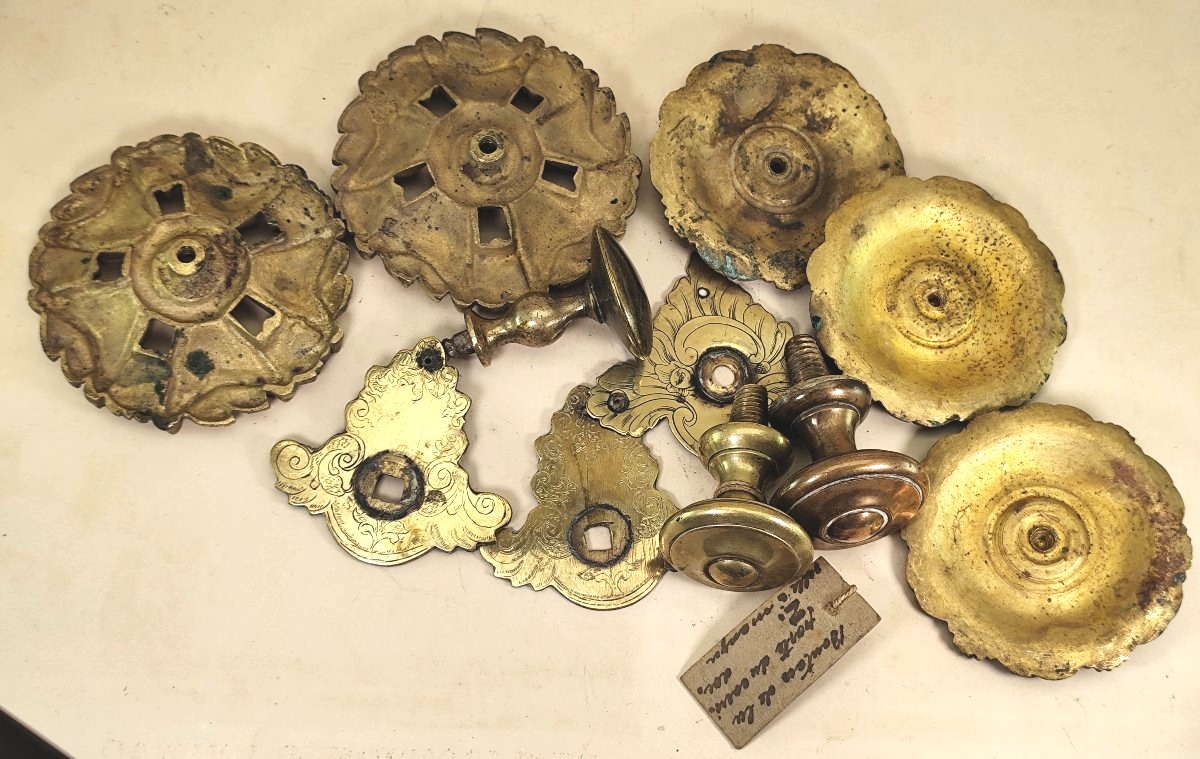 Beau lot de Bronzes d’ameublement, dont Légion d’Honneur, 18 et 19e siècle-photo-4