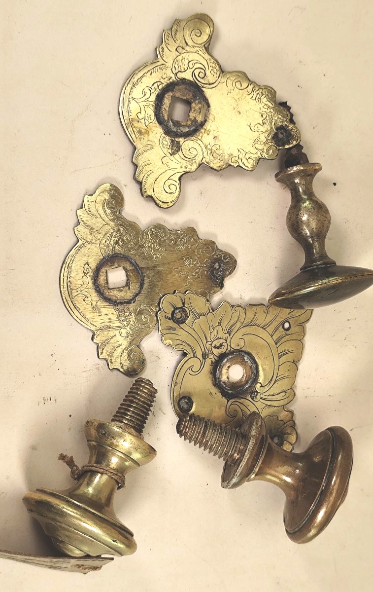 Beau lot de Bronzes d’ameublement, dont Légion d’Honneur, 18 et 19e siècle-photo-2