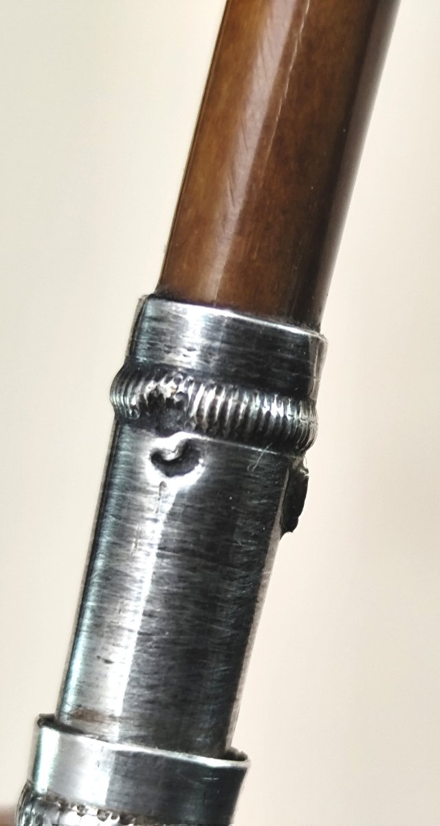 19th-century Long Pipe – “eagle’s Talons And Egg” Meerschaum Bowl With Original Case-photo-2