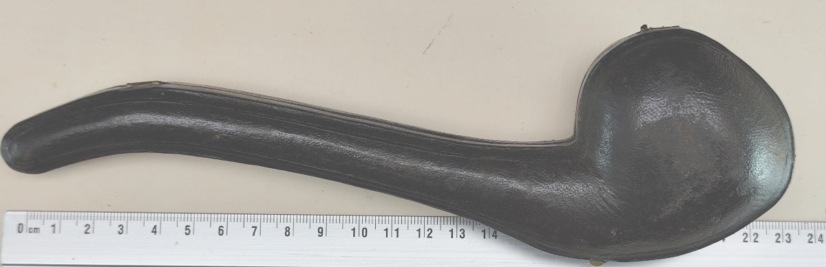 19th-century Long Pipe – “eagle’s Talons And Egg” Meerschaum Bowl With Original Case-photo-4