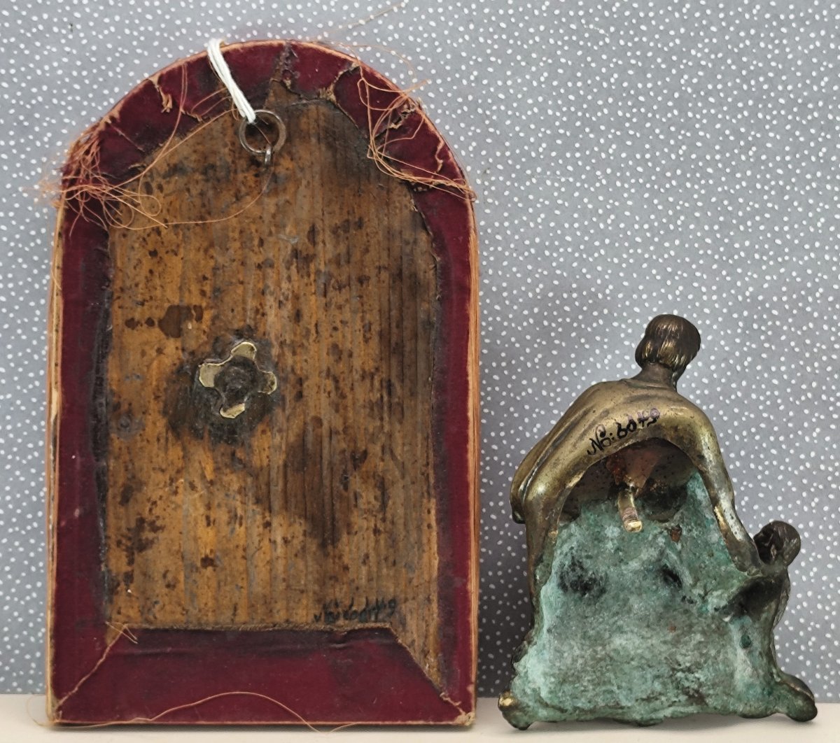 Beau bronze d’applique, Allégorie de l’éducation,  style Haute époque, 19e siècle-photo-2