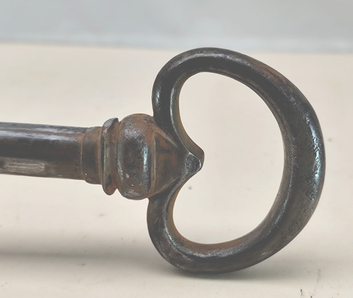 clé d'Hotel particulier de 26cm, époque Régence-Louis XV, bel état-photo-4