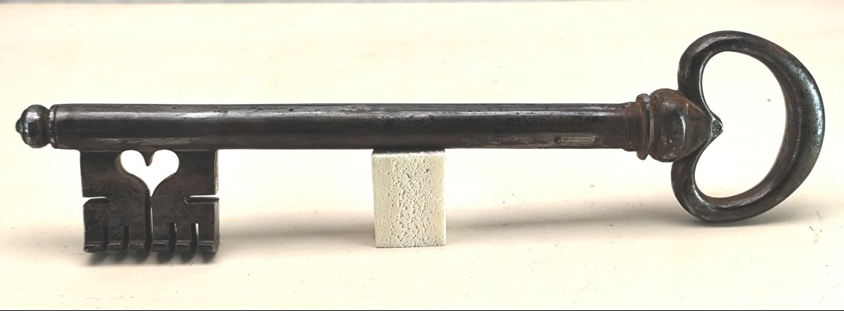 clé d'Hotel particulier de 26cm, époque Régence-Louis XV, bel état