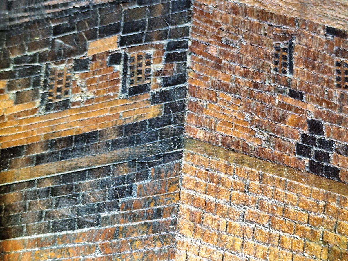 Micro-Marqueterie de Joh. Adelhard, Le Vieux Nuremberg, plus de 2000 pièces de bois-photo-1