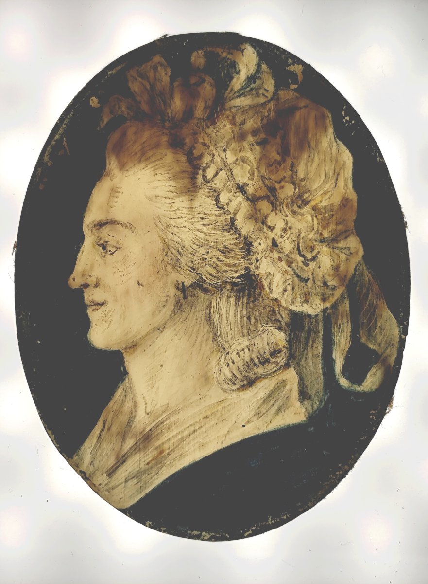 Découverte : Marie Antoinette à la prison du Temple, portrait idéalisé, fin 18e siècle-photo-4