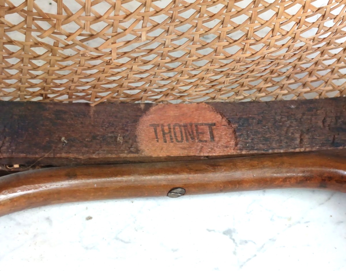 Pair Of Antique Thonet Wien Chairs, Bentwood, Lovely Model 62, 1895-photo-4