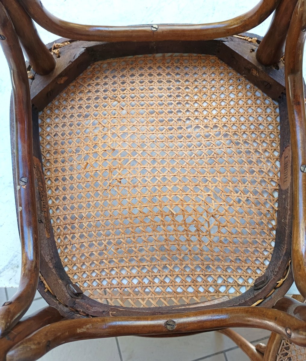 Pair Of Antique Thonet Wien Chairs, Bentwood, Lovely Model 62, 1895-photo-3