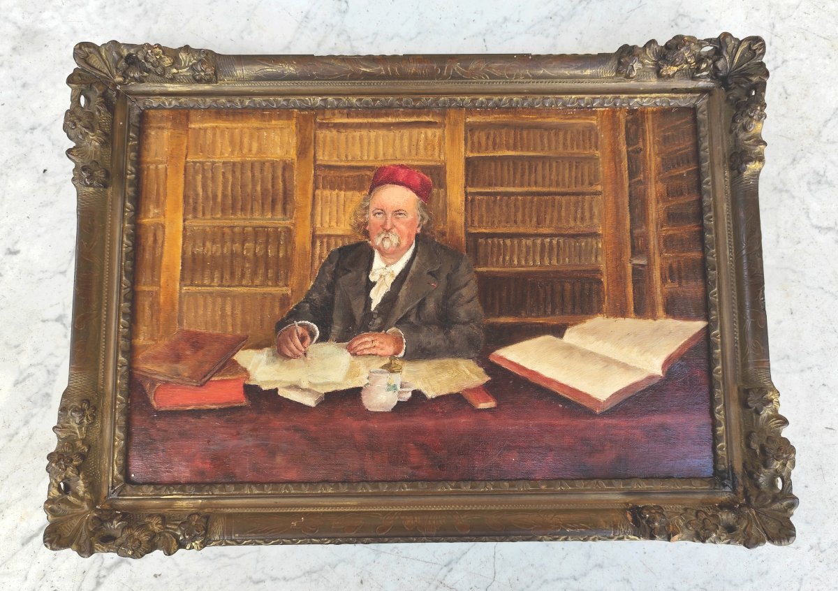 Un portrait donné à Gustave Flaubert par un ami anonyme . 
