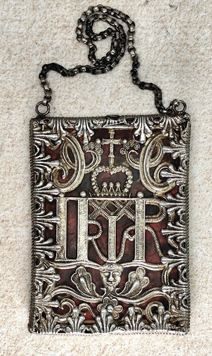 Metal And Horn Scapular, Breverl, Germany, Late 18th Century, Catholic