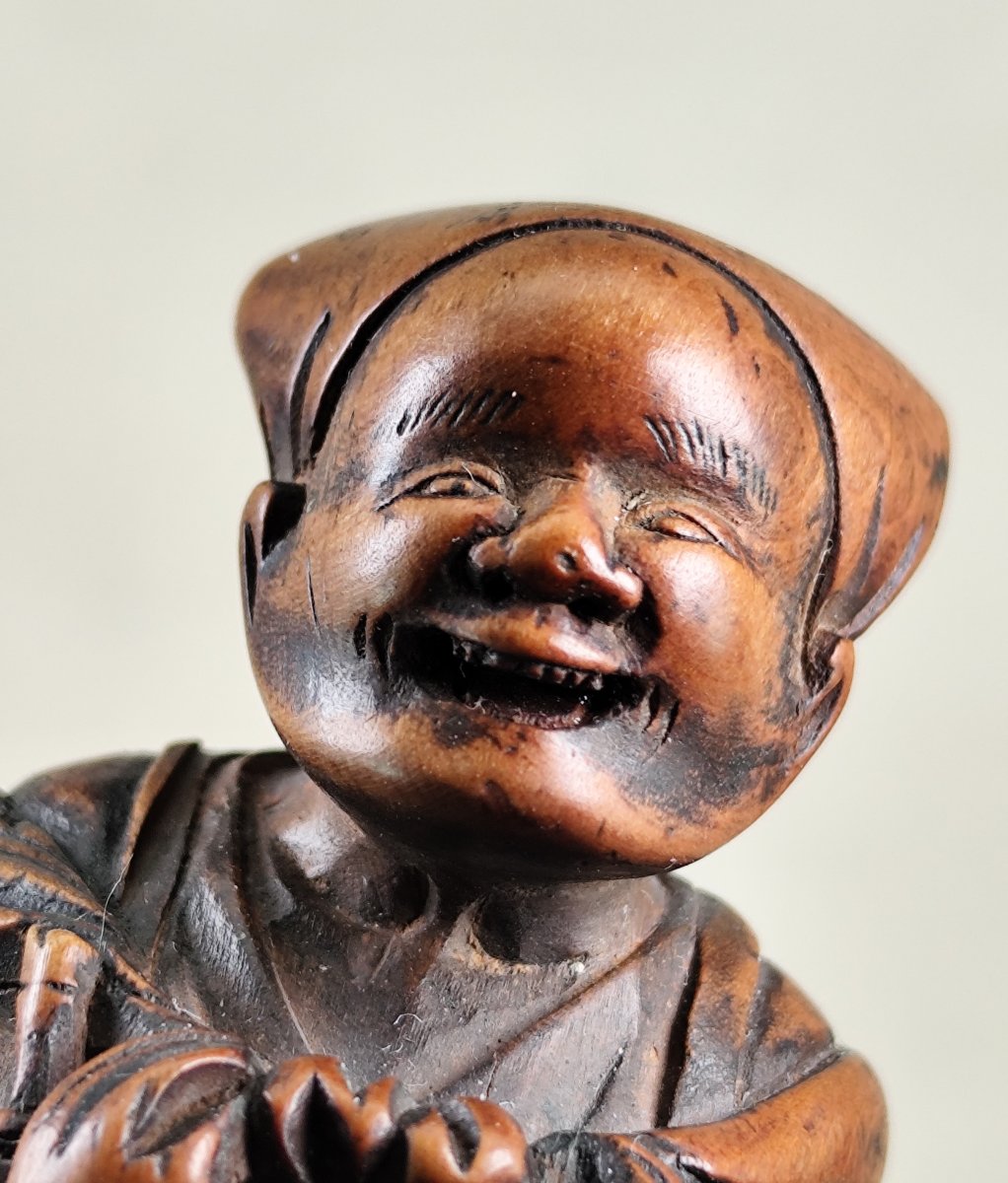 Carved Boxwood Netsuke, Japan, Edo Period (circa 1700–1800)-photo-3
