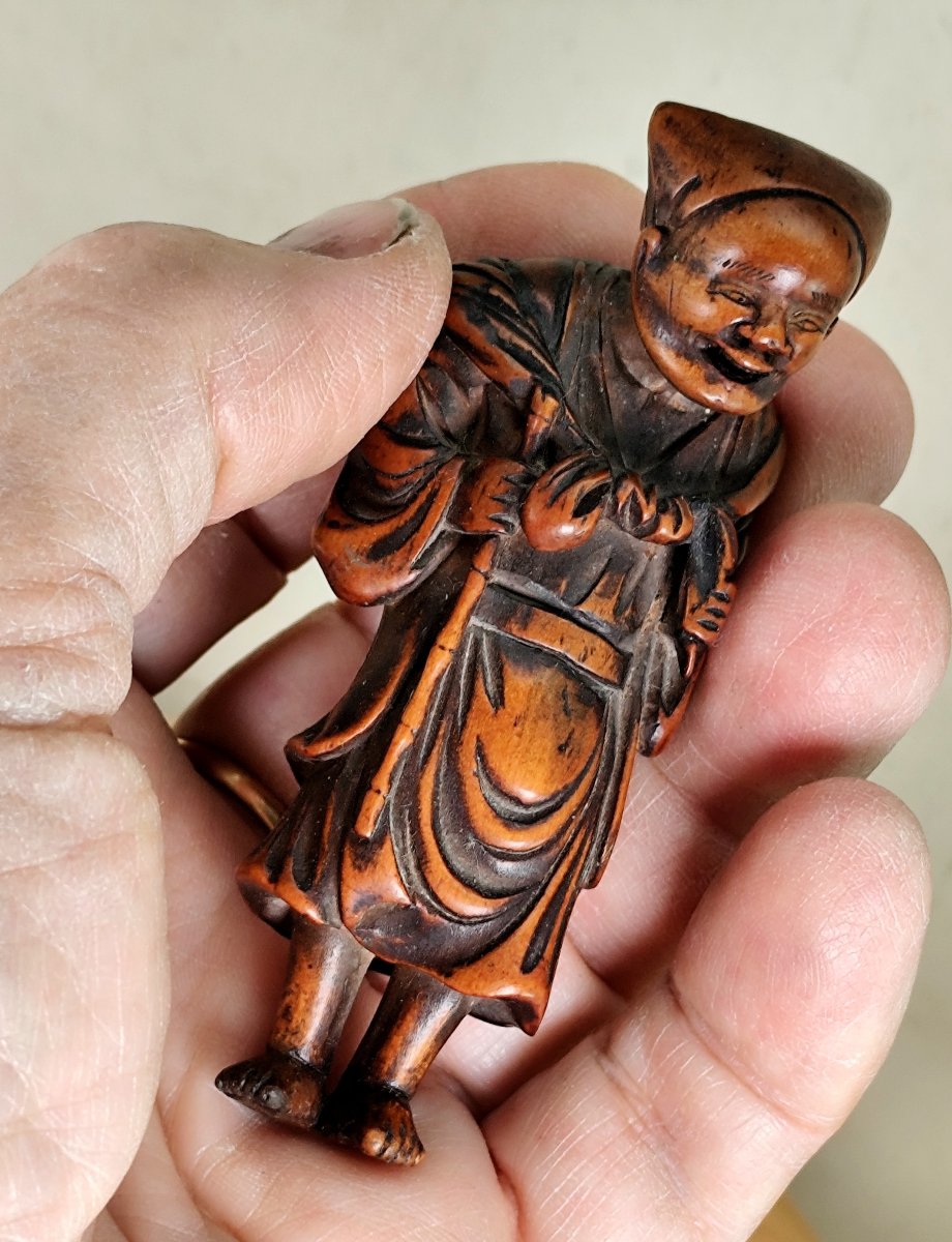 Carved Boxwood Netsuke, Japan, Edo Period (circa 1700–1800)-photo-5