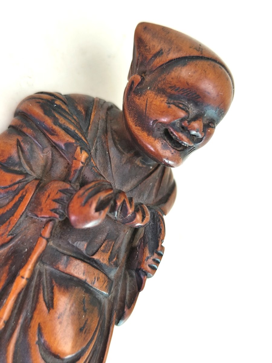 Carved Boxwood Netsuke, Japan, Edo Period (circa 1700–1800)