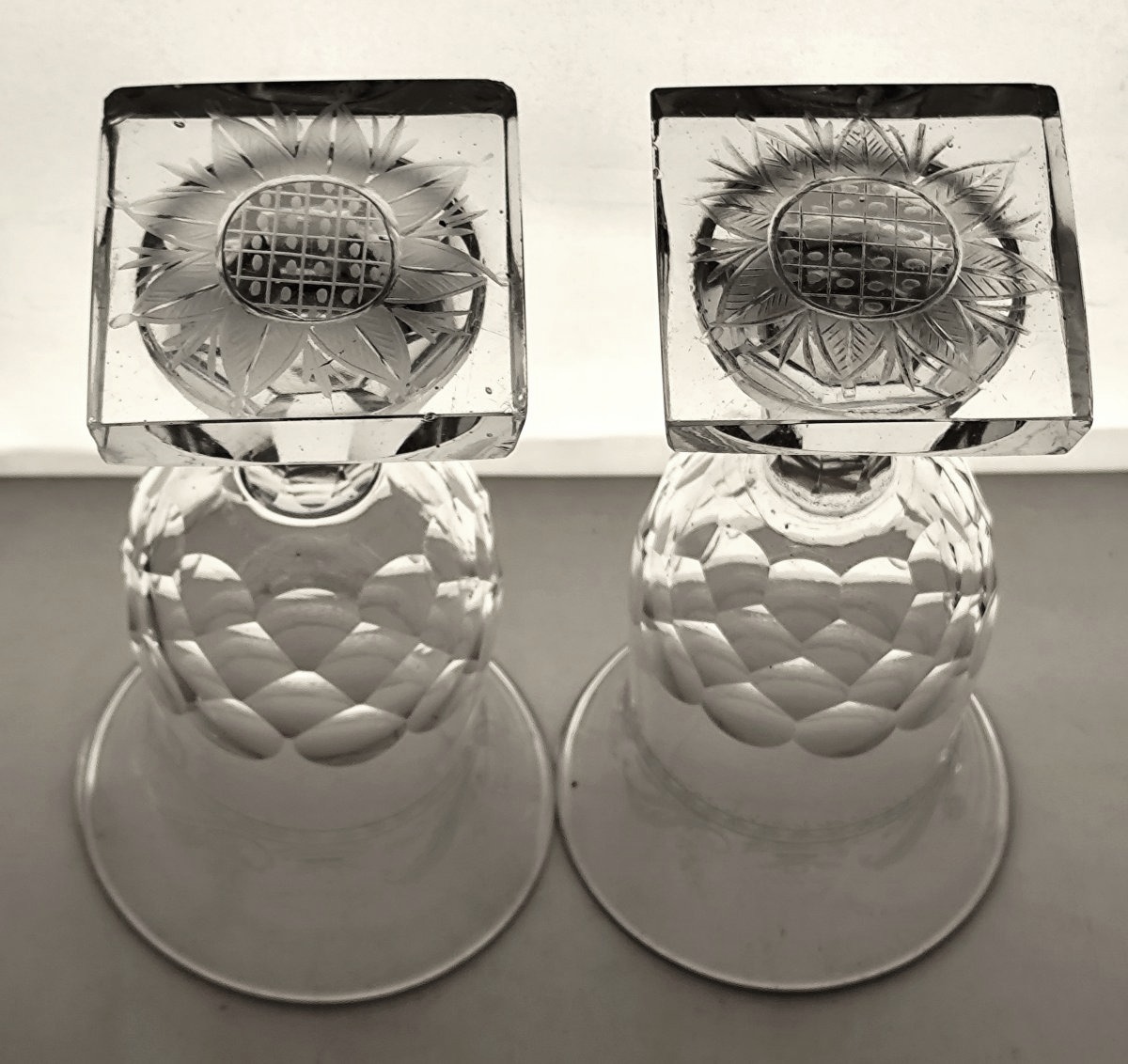 Pair Of Medici "love" Glasses, Directoire–empire Period-photo-4