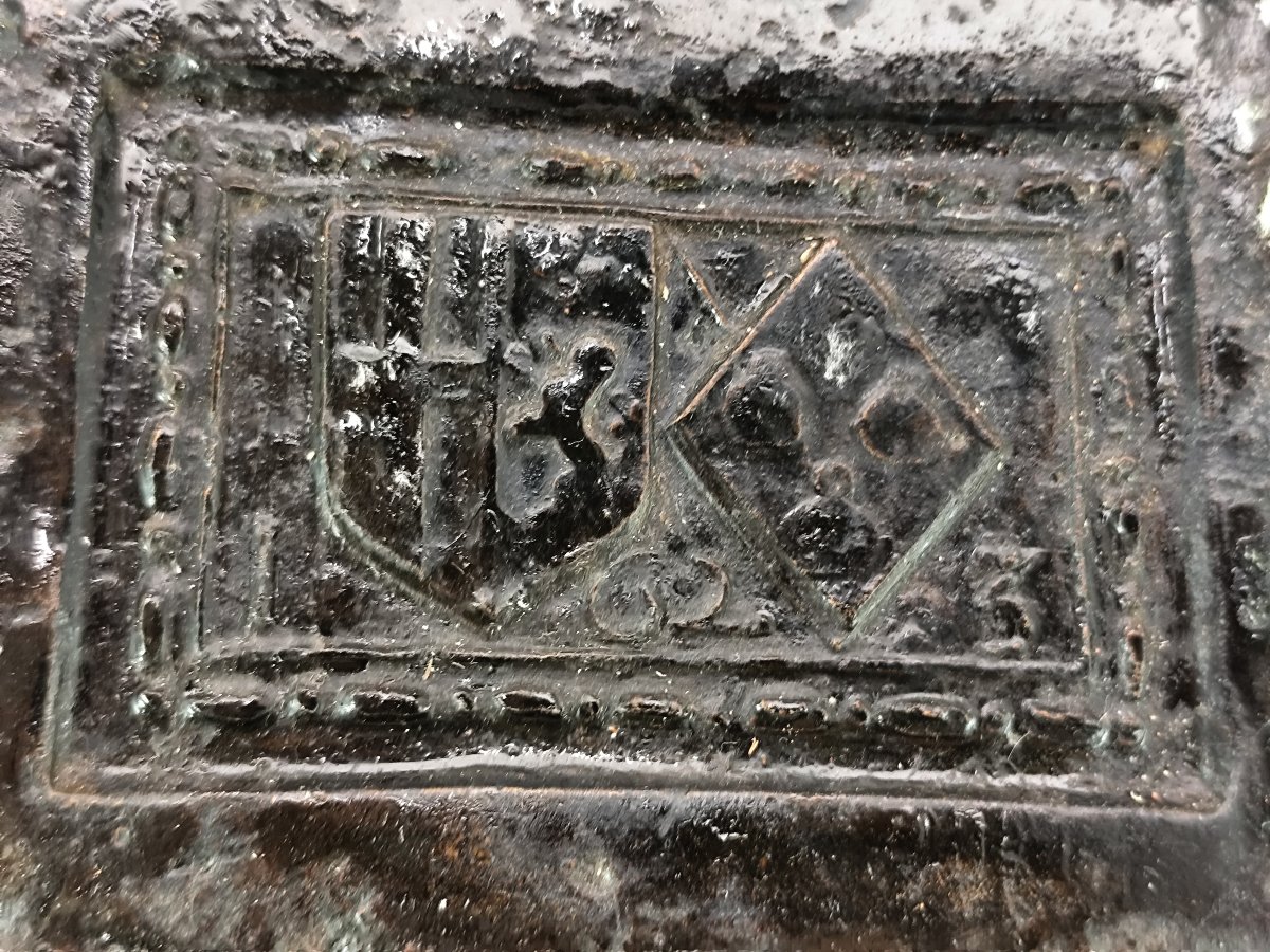 Coat-of-arms Brick From 1623, Commemorating One Union Of Two Families From Liège -photo-3