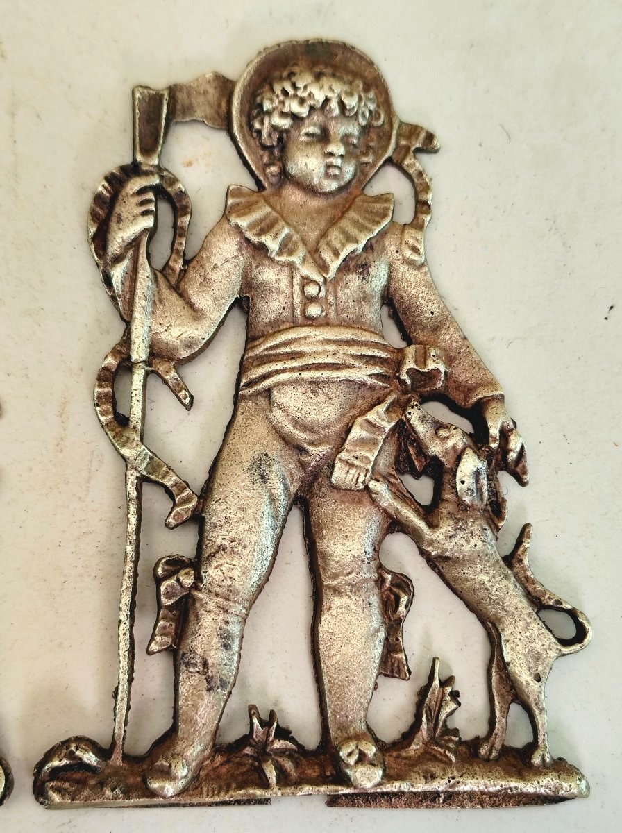 Three Lovely Bronze Children's Wall Figures , Directoire Style-photo-2