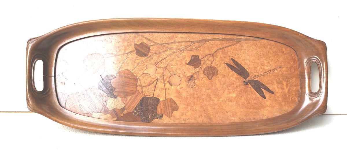A Lovely Nancy Marquetry Tray, Beautifully Crafted Circa1920