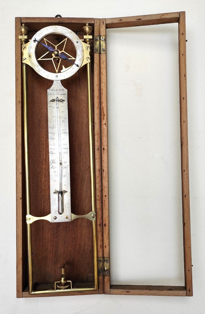 Hygromètre de Saussure, beau modèle Empire par Bianchi, Paris, vers 1820-photo-2