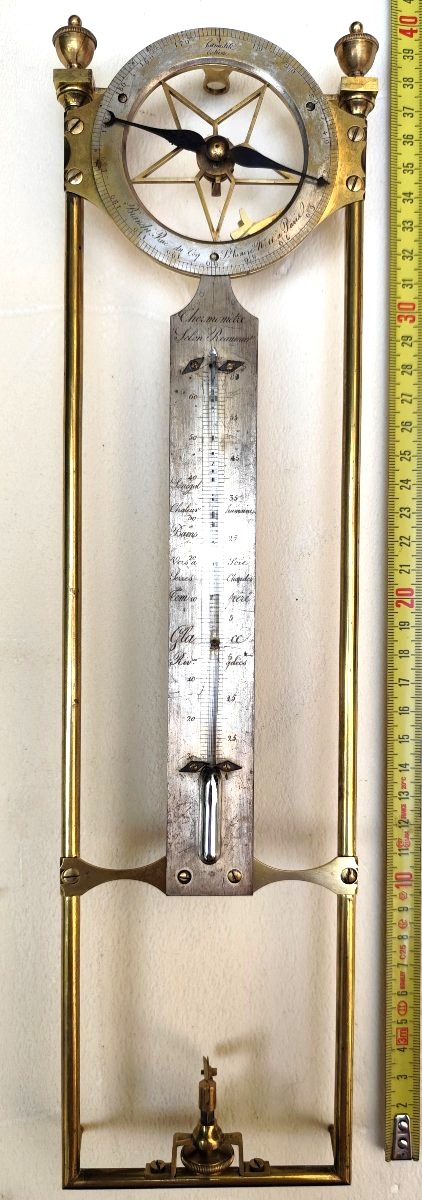 Hygromètre de Saussure, beau modèle Empire par Bianchi, Paris, vers 1820-photo-4