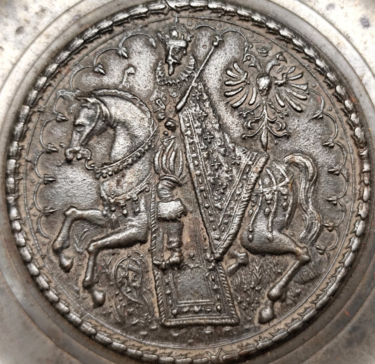 Paten Of Ferdinand III To The Electors, Cast In Berlin, Historicist Period, 19th Century -photo-4