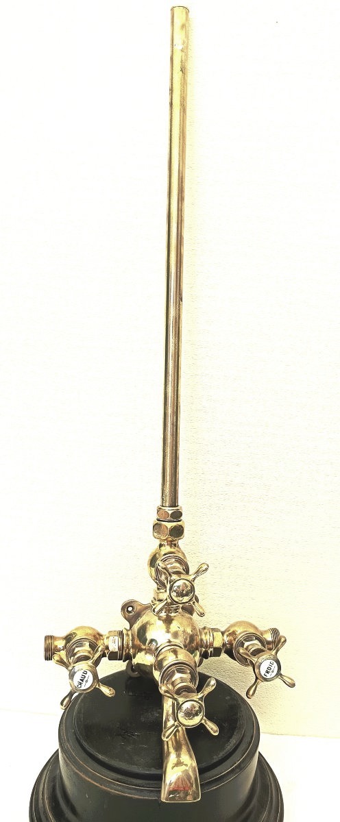 Stunning Bathroom French  Faucet, Bronze, Circa 1900, 5 Kg-photo-2