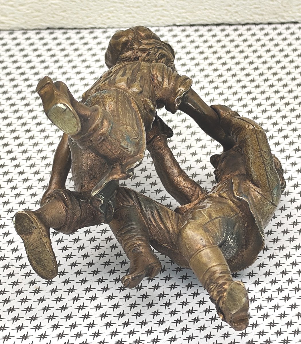 La Castagne, 2 Gosses, Petit Bronze, un duo très énergique, fin 19e-1900-photo-4