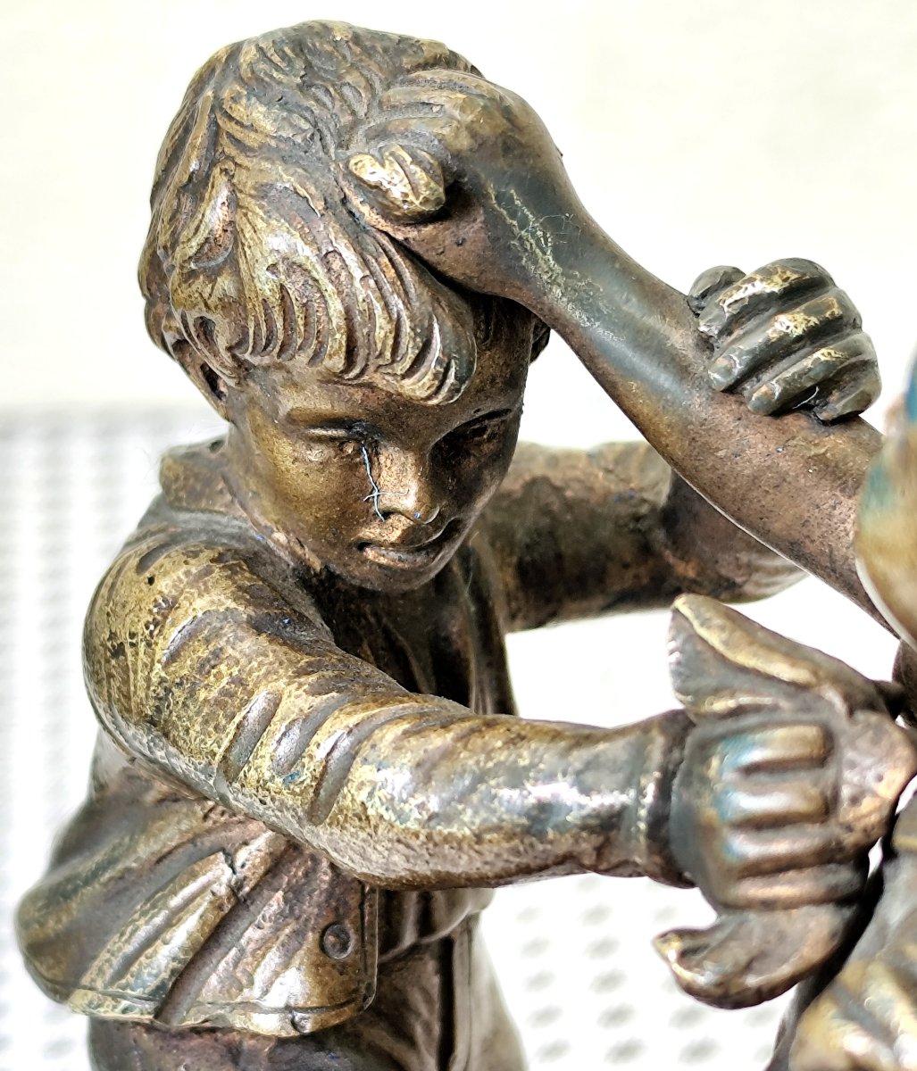 La Castagne, 2 Gosses, Petit Bronze, un duo très énergique, fin 19e-1900-photo-2