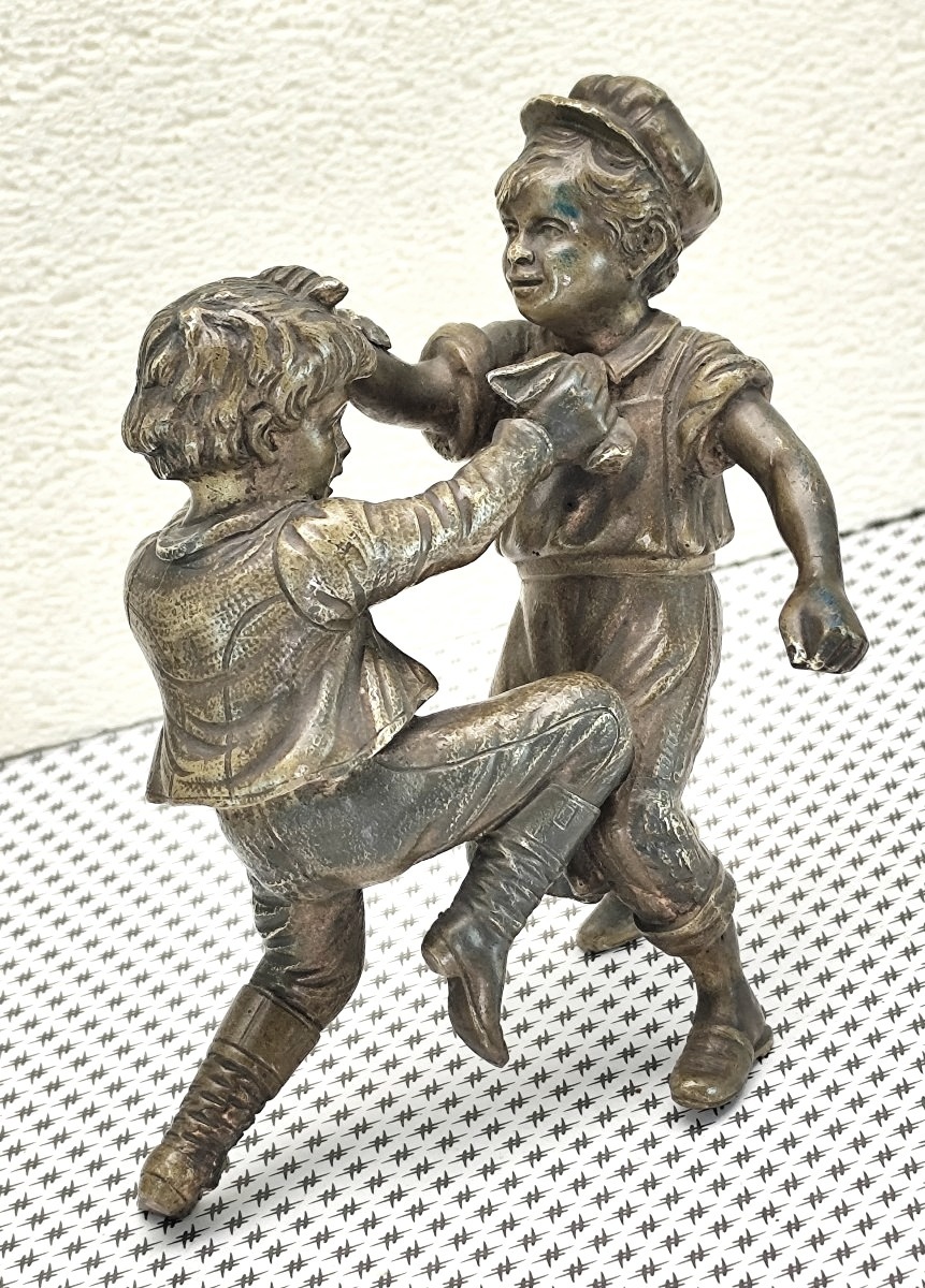 La Castagne, 2 Gosses, Petit Bronze, un duo très énergique, fin 19e-1900