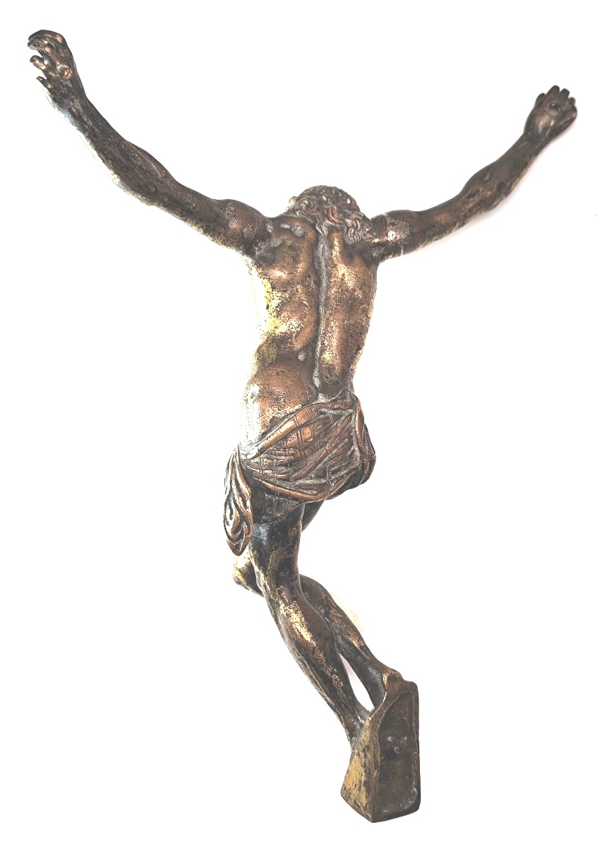 Dead Christ, 17th Century Bronze With Fine Patina-photo-2