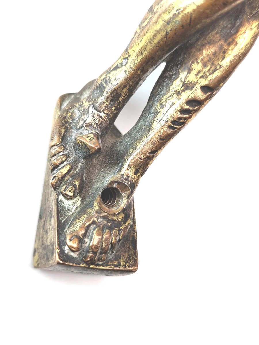 Dead Christ, 17th Century Bronze With Fine Patina-photo-4