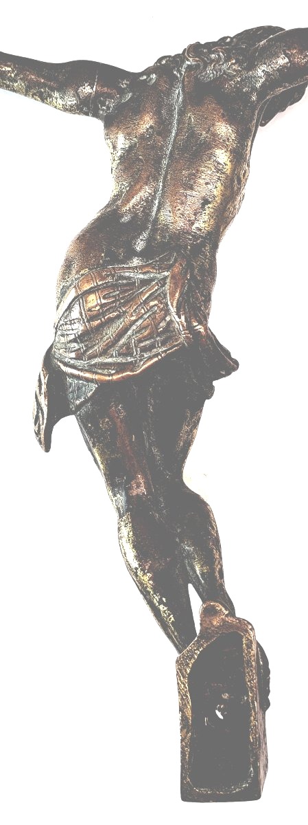 Dead Christ, 17th Century Bronze With Fine Patina-photo-4