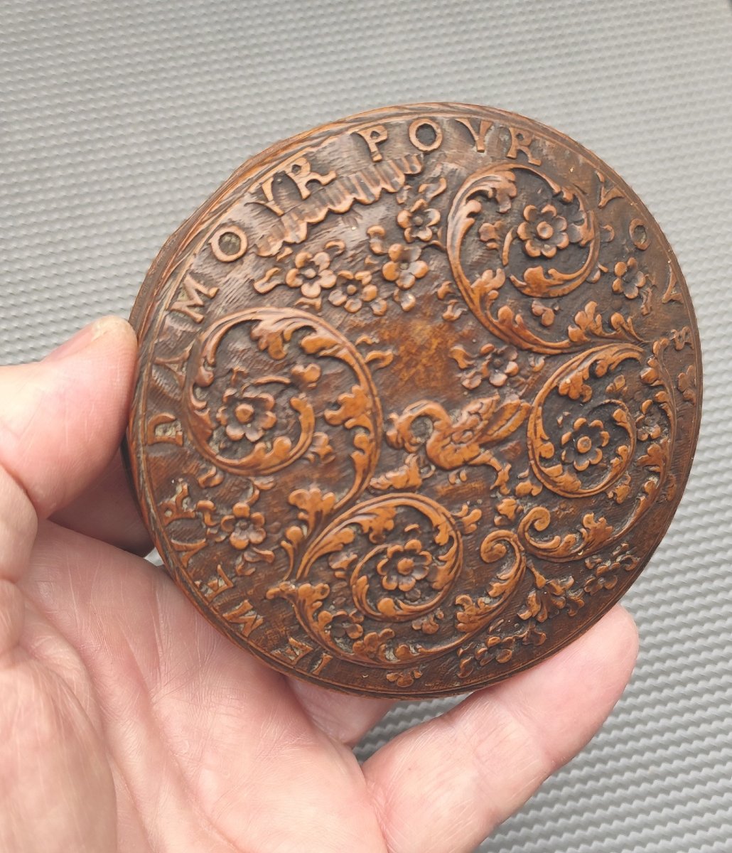 Declaration Of Love From The Louis XIV Era On A Wooden Box From St. Lucia-photo-2