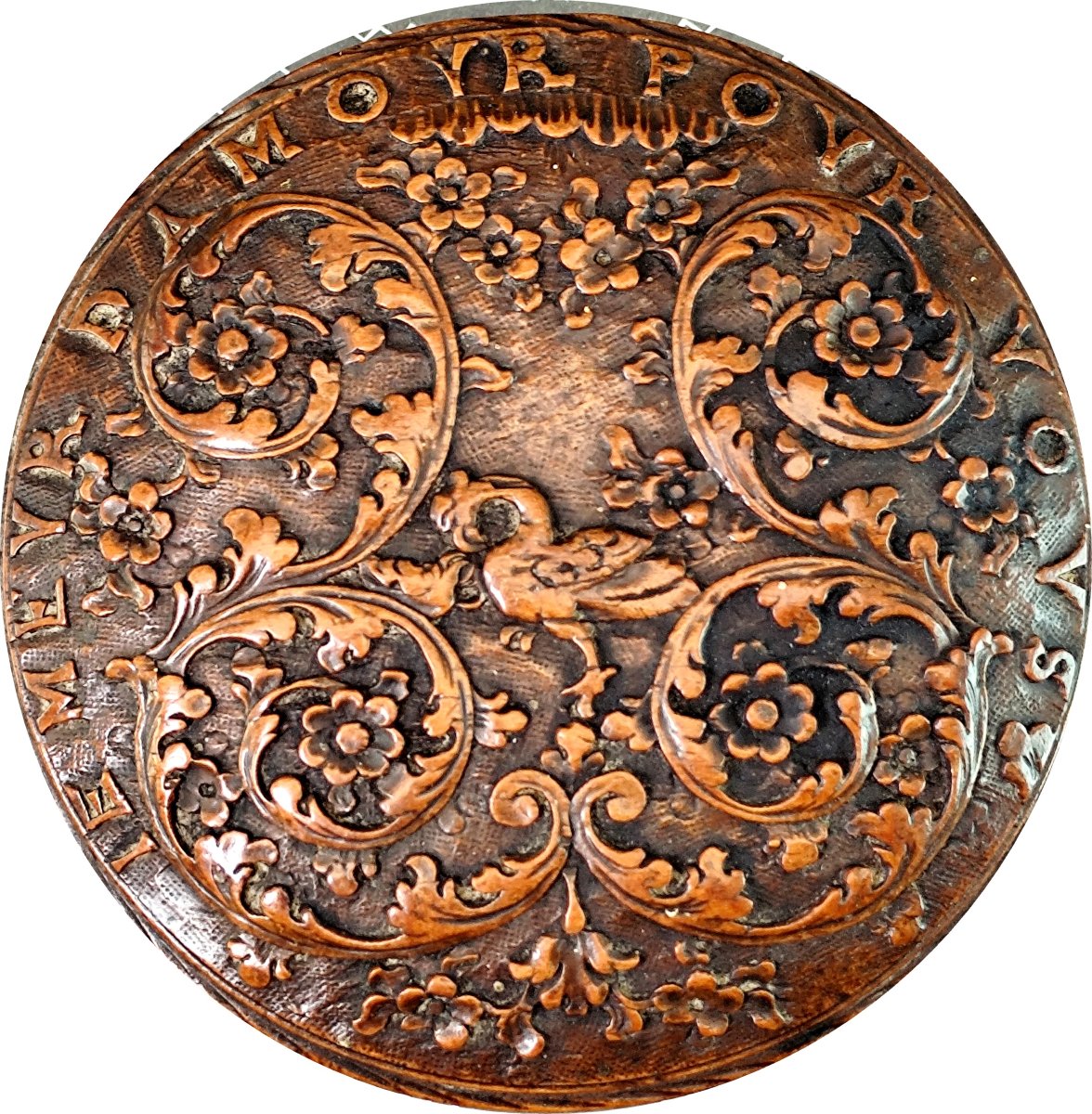 Declaration Of Love From The Louis XIV Era On A Wooden Box From St. Lucia
