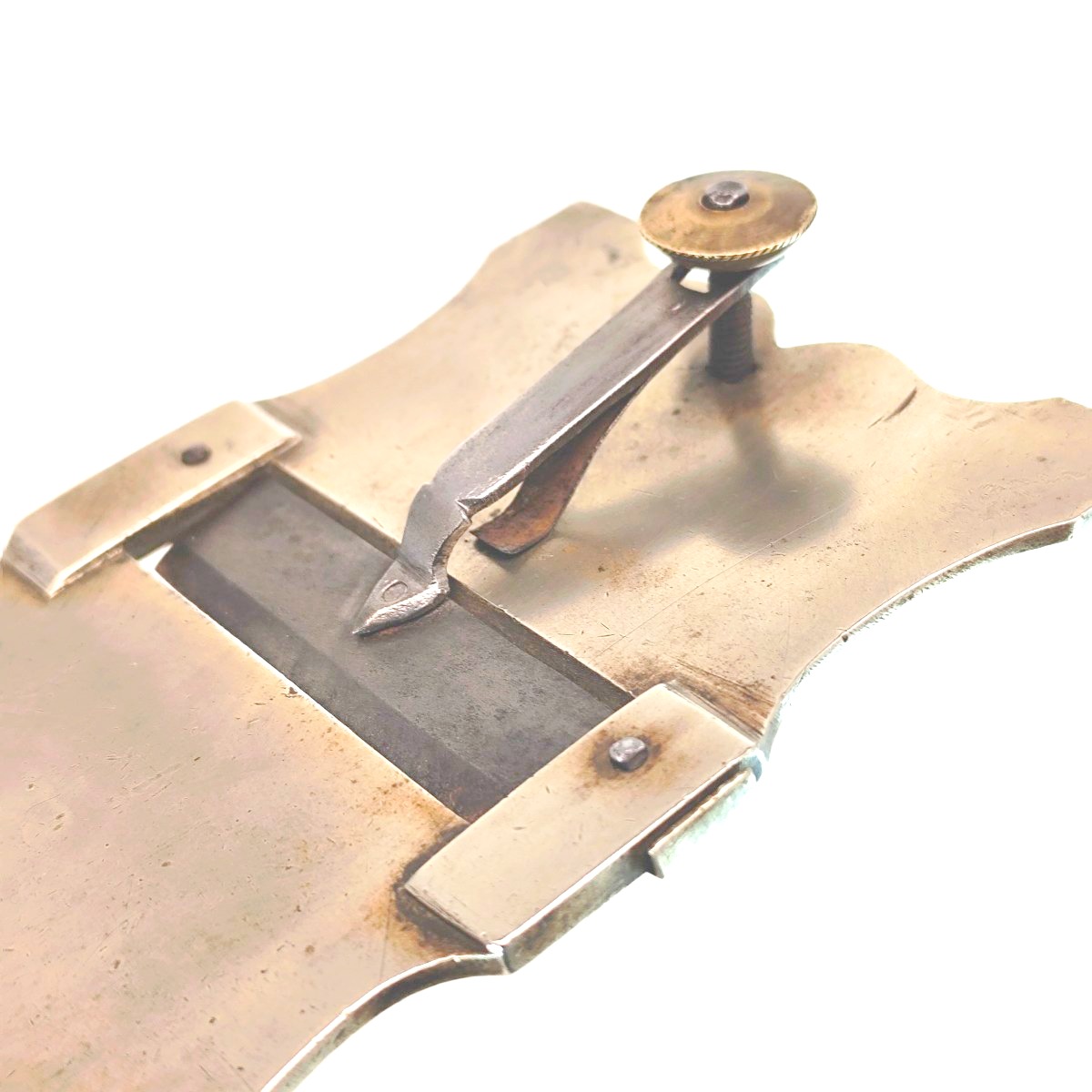 Early Gastronomy: Rare Adjustable Truffle Slicer, 18th-19th Century, Steel And Brass-photo-4