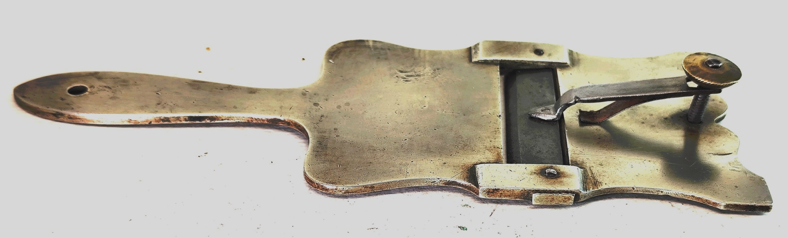 Early Gastronomy: Rare Adjustable Truffle Slicer, 18th-19th Century, Steel And Brass